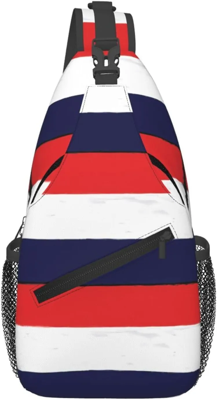 Vintage Netherlands Holland Flag Crossbody Bag Cross Chest Bag Adjustable Sling Backpack Sports Gym Shoulder Bags Travel Cycling Daypack Diagonally Casual Rucksack