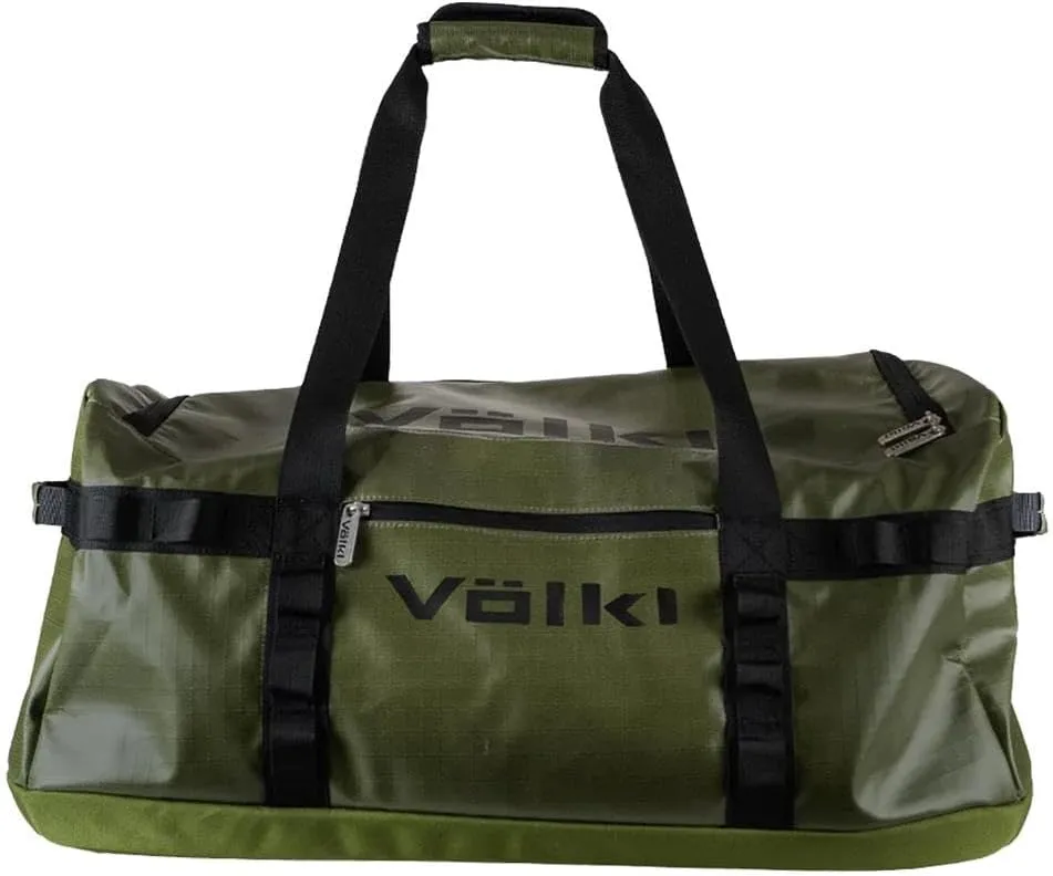VOLKL Tennis Primo Small Duffle Bag (Army Green/Black) | Zippered Valuables Pockets | 24” L x 12” H x 12” W