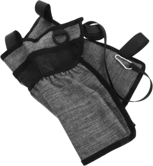 Walker Organizer Bag Wheelchair Bag Provides Storage Light Grey Oxford Cloth Walker Armrest Bag Hanging Bag for Wheelchair