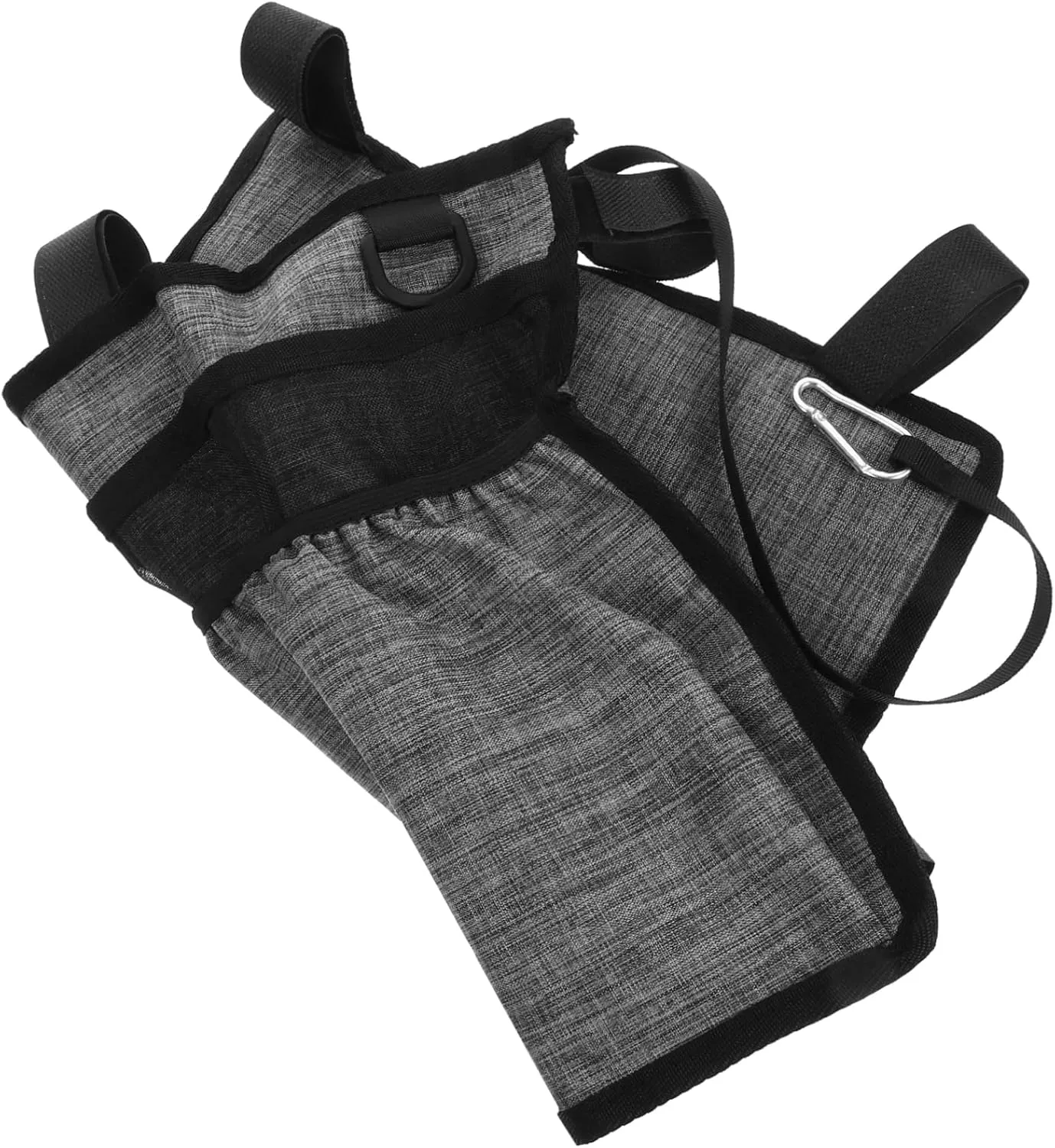 Walker Organizer Bag Wheelchair Bag Provides Storage Light Grey Oxford Cloth Walker Armrest Bag Hanging Bag for Wheelchair
