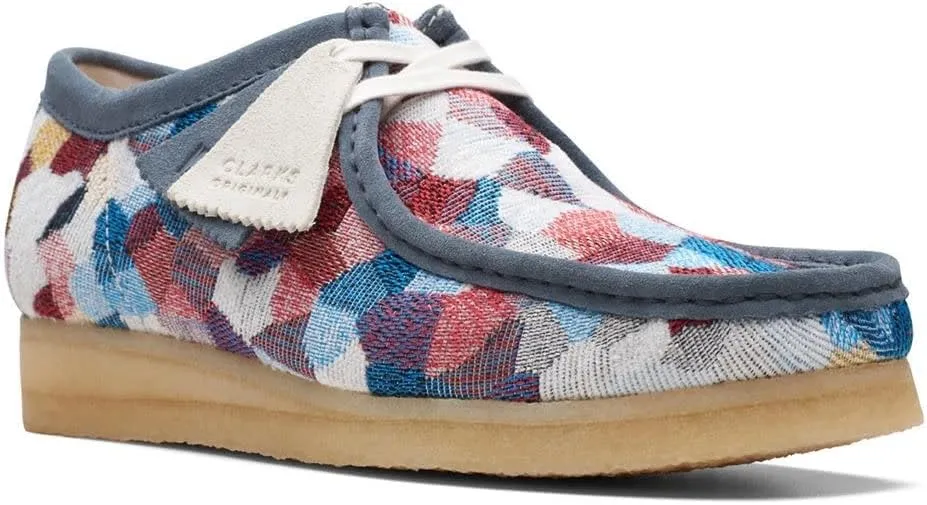 Wallabee Womens Originals Shoes Style # 26172247 Multi Color Blue Textile