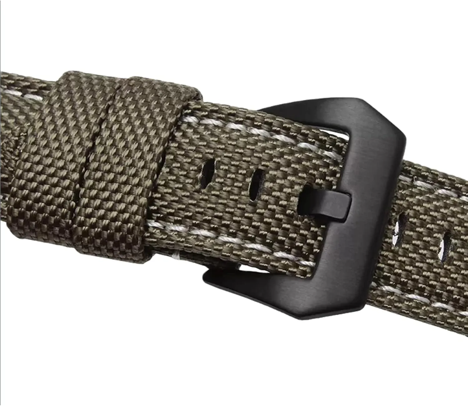 Watch Straps,Watch Wristband,20/22/24/26mm Men Sports Replacement Watchbands Nylon and Leather Splicing Design Wristband with Stainless Steel Pin Clasp