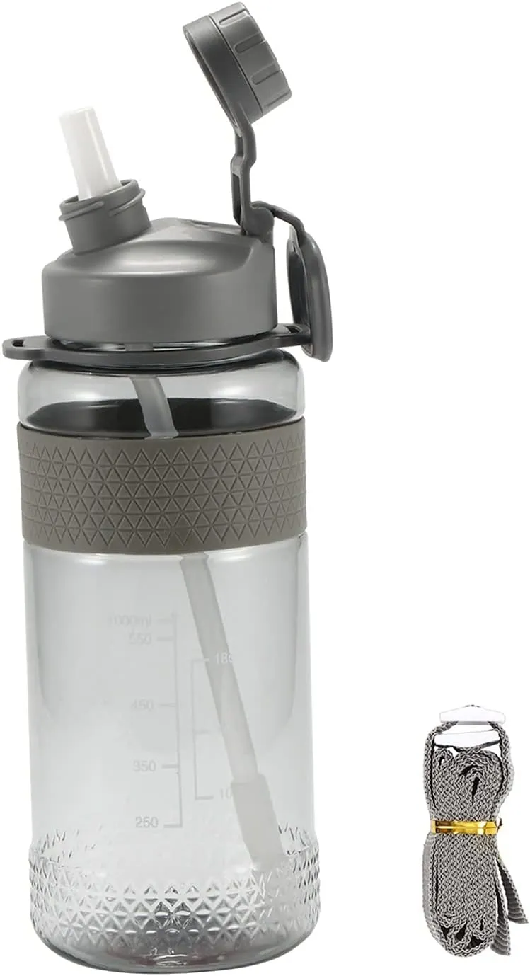 Water Bottle Sport Water Bottles Portable Gym Anti-fall Leak-proof 1000ml Large Capacity Fitness Kettle Plastic Drink Bottle BPA Free water bottle