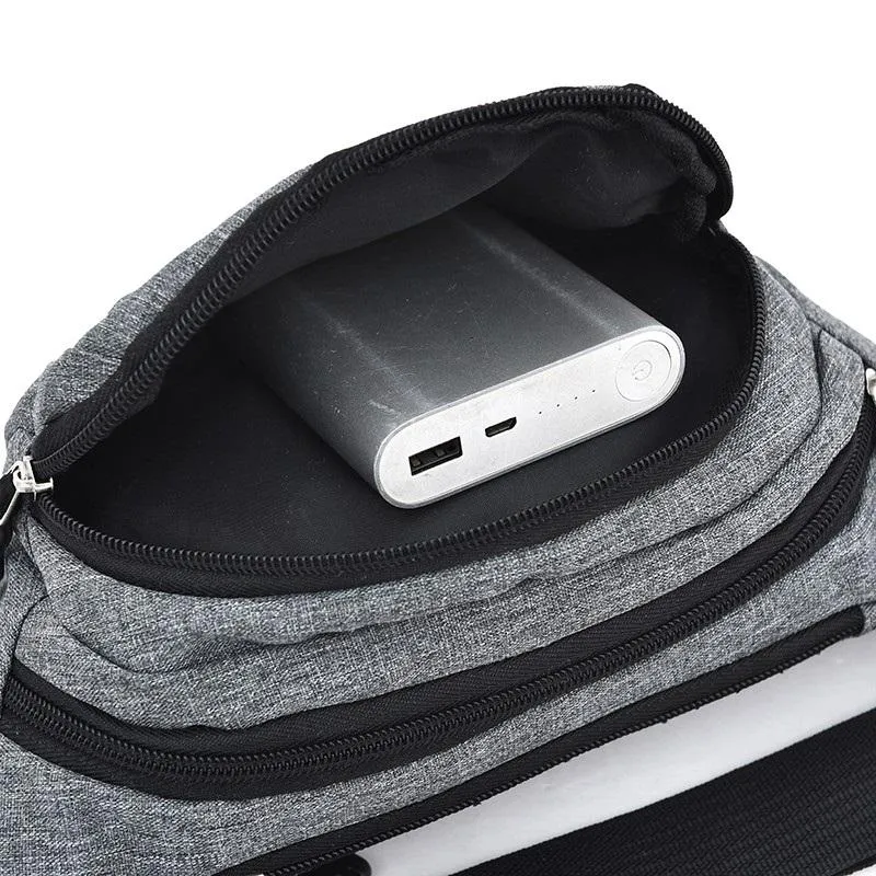 Waterproof Multi Pocket Chest Bag For Sports