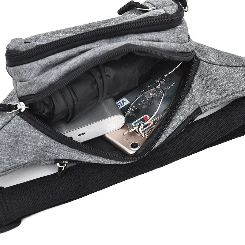 Waterproof Multi Pocket Chest Bag For Sports