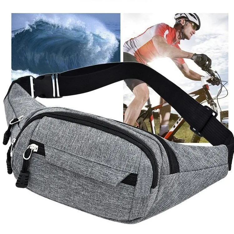 Waterproof Multi Pocket Chest Bag For Sports