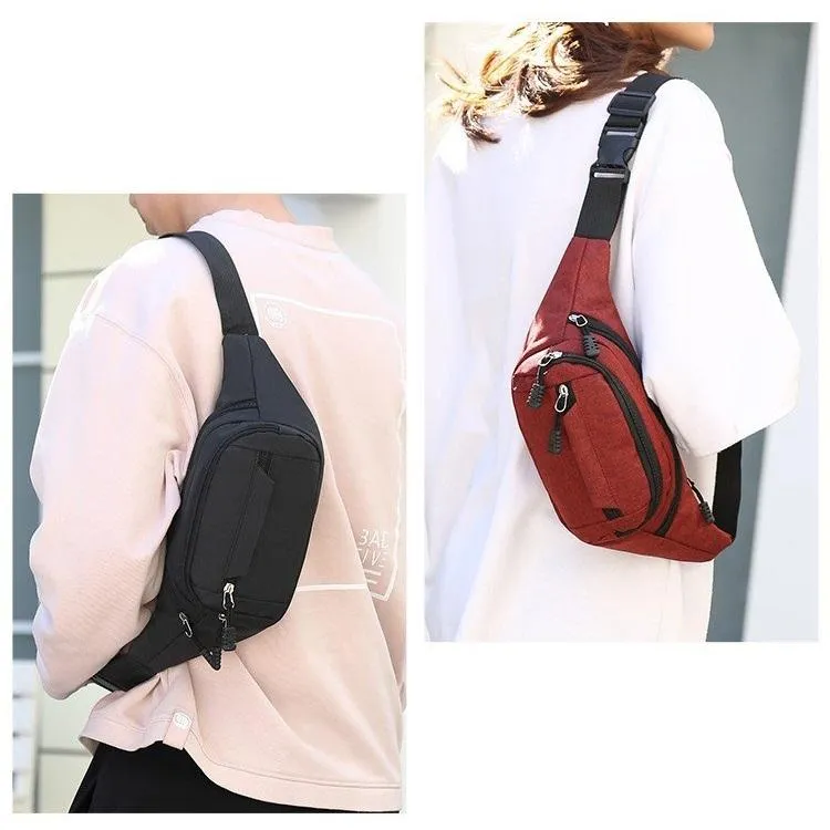 Waterproof Multi Pocket Chest Bag For Sports