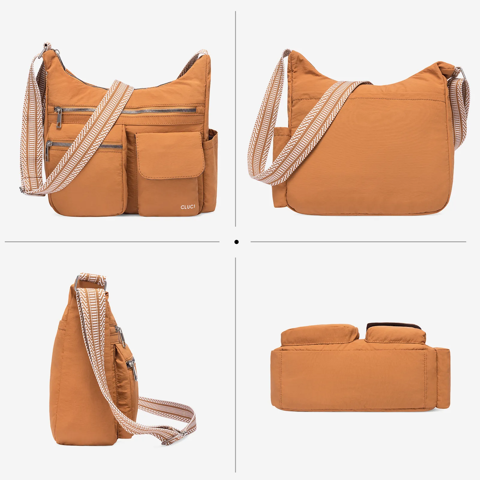 Waterproof Nylon Crossbody Bags For Women Trendy Fashion Shoulder Bag Purse