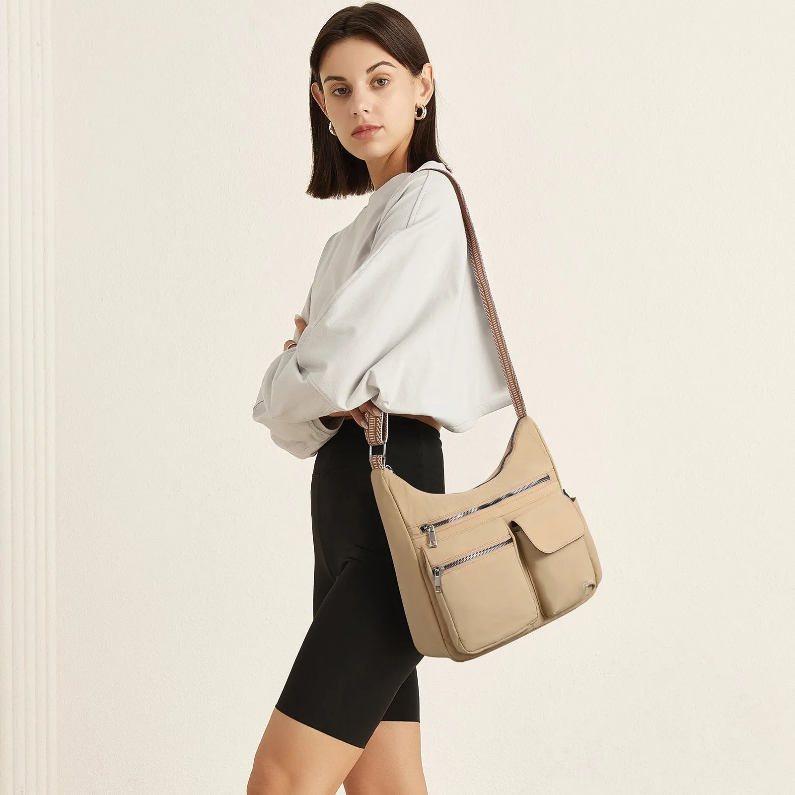 Waterproof Nylon Crossbody Bags For Women Trendy Fashion Shoulder Bag Purse