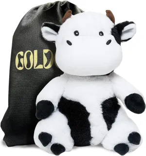 Weighted Cow Plush: 2 lbs of Instant Comfort, Adorable Design, Sensory support – Perfect Weighted Stuffed Animals for Kids & Adults. Experience the best in Cuddly Cow Stuffed Animals (9", 2)