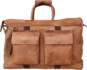 Western Canvas Leather Woven Carry-On Travel Weekender Duffle Gym Bag 18SKD Canvas