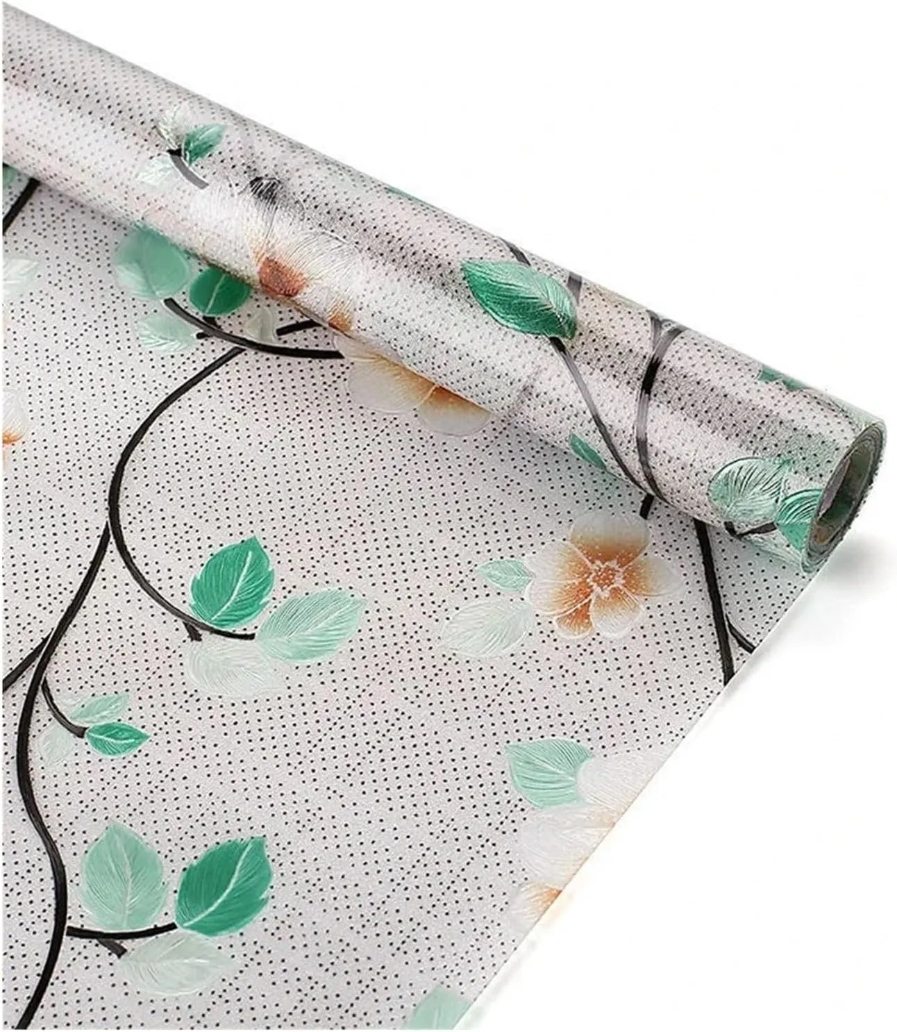 Window Privacy Film 2/4m Flower Window Film Opaque Glass Film Privacy Protection Glass 3D Stickers Stained Window Glass Films Home Decoration(N,55x100 cm)