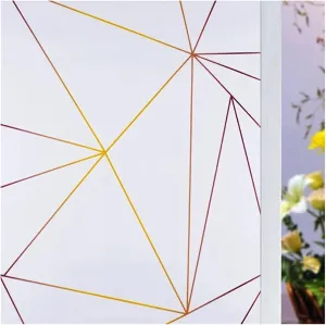 Window Privacy Film 2/4m Flower Window Film Opaque Glass Film Privacy Protection Glass 3D Stickers Stained Window Glass Films Home Decoration(N,55x100 cm)