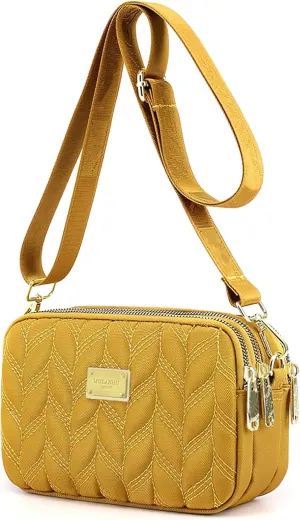 WITERY Small Crossboby Purse for Women - Waterproof Nylon Crossbody Phone Purse Shoulder Bag with Adjustable Strap