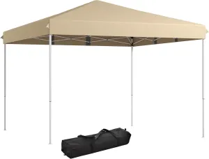 with Wheeled Carry Bag Pop Up Canopy Tent, 13' x 13' Instant Sun Shelter, Tents for Parties, Height Adjustable, Outdoor, Garden, Patio, Parties