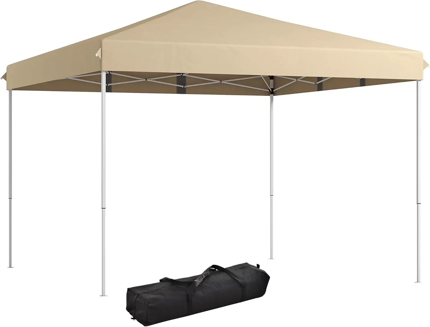 with Wheeled Carry Bag Pop Up Canopy Tent, 13' x 13' Instant Sun Shelter, Tents for Parties, Height Adjustable, Outdoor, Garden, Patio, Parties