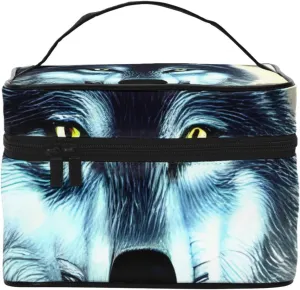 Wolf Under Moon Travel Cosmetic Bag Travel Toiletry Bag Cosmetic Bag For Men And Women, Suitable For Cosmetic Toiletries