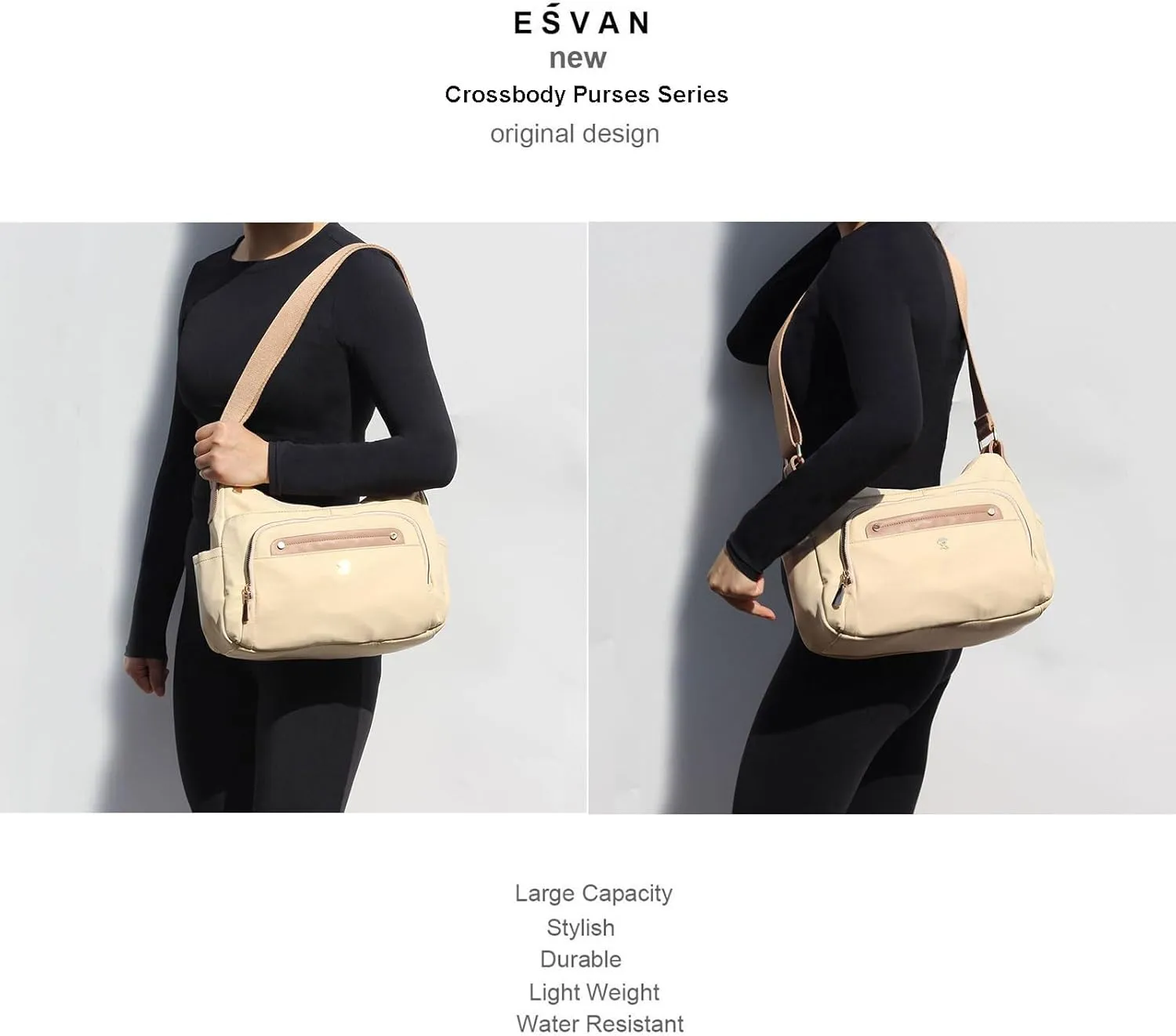 Women Crossbody Bag Shoulder Handbag Multiple Pockets Bag Ladies Messenger Bag Purse Fashion Tote
