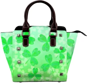 Women Handbag Large Capacity Shoulder Bag Studded Rivet Tote Satchel