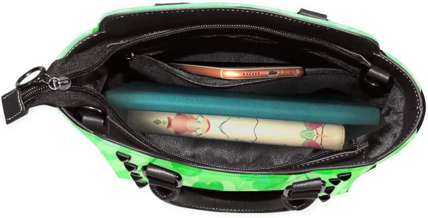 Women Handbag Large Capacity Shoulder Bag Studded Rivet Tote Satchel