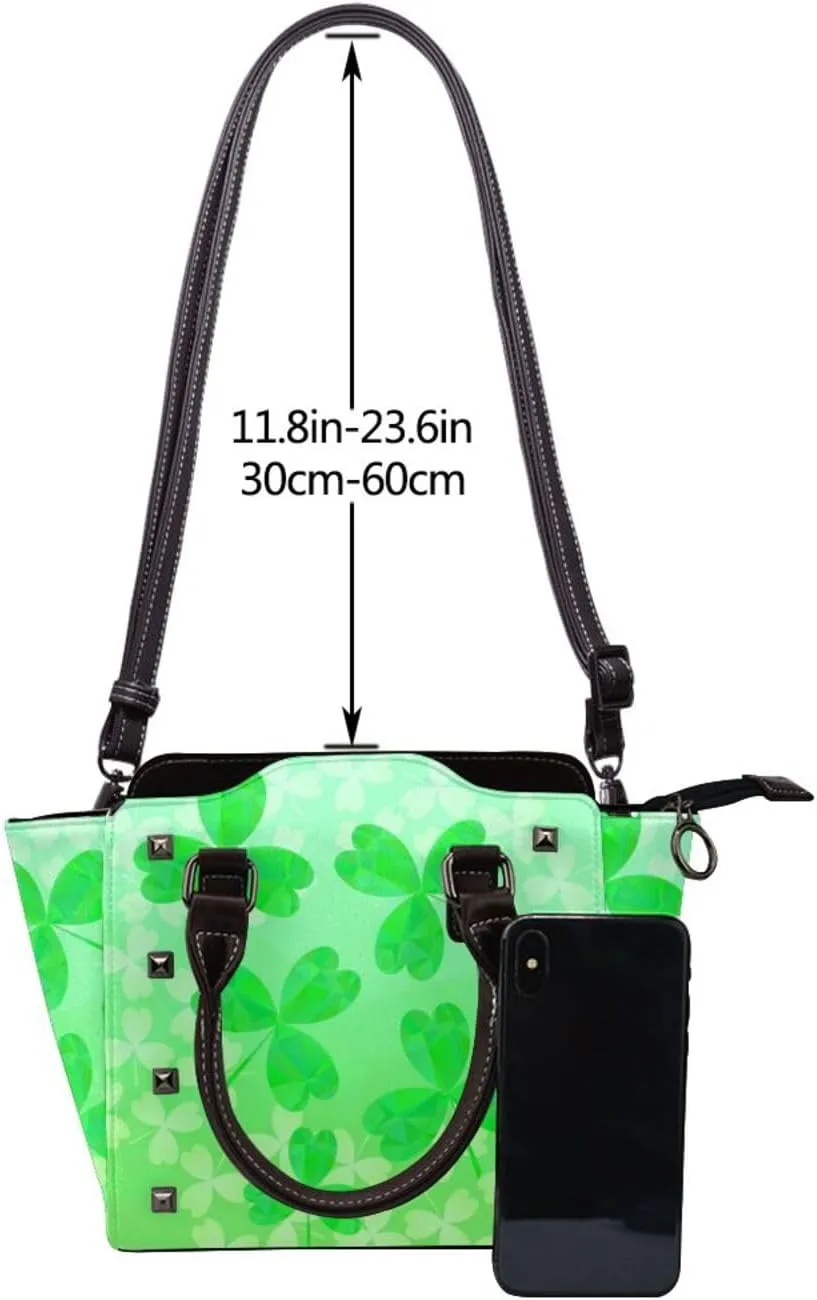 Women Handbag Large Capacity Shoulder Bag Studded Rivet Tote Satchel