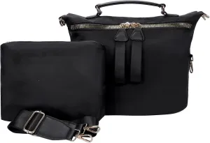 Women Nylon Crossbody Bag Large Capacity Lightweight Tote Bag Travel Shoulder Bag with Makeup Bag