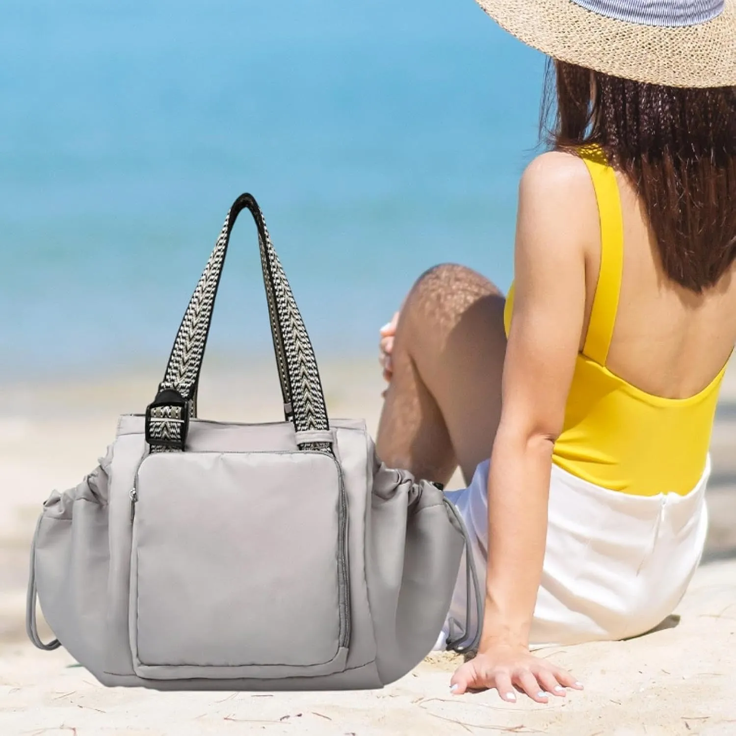 Women Shoulder Bag Versatile Fashion Transformable Cradle Bag for Street