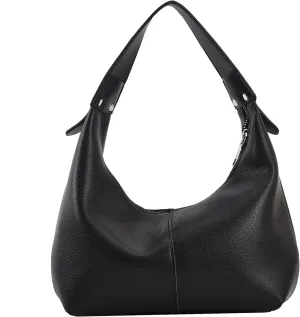 Women Simple Solid Color Bag Soft leather Female Hobos Shoulder bags ladies handbag Well made