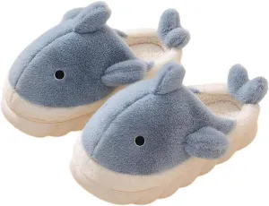Women's & Men's Cotton Plush Animal Slippers - Warm Indoor & Outdoor Shoes for Winter