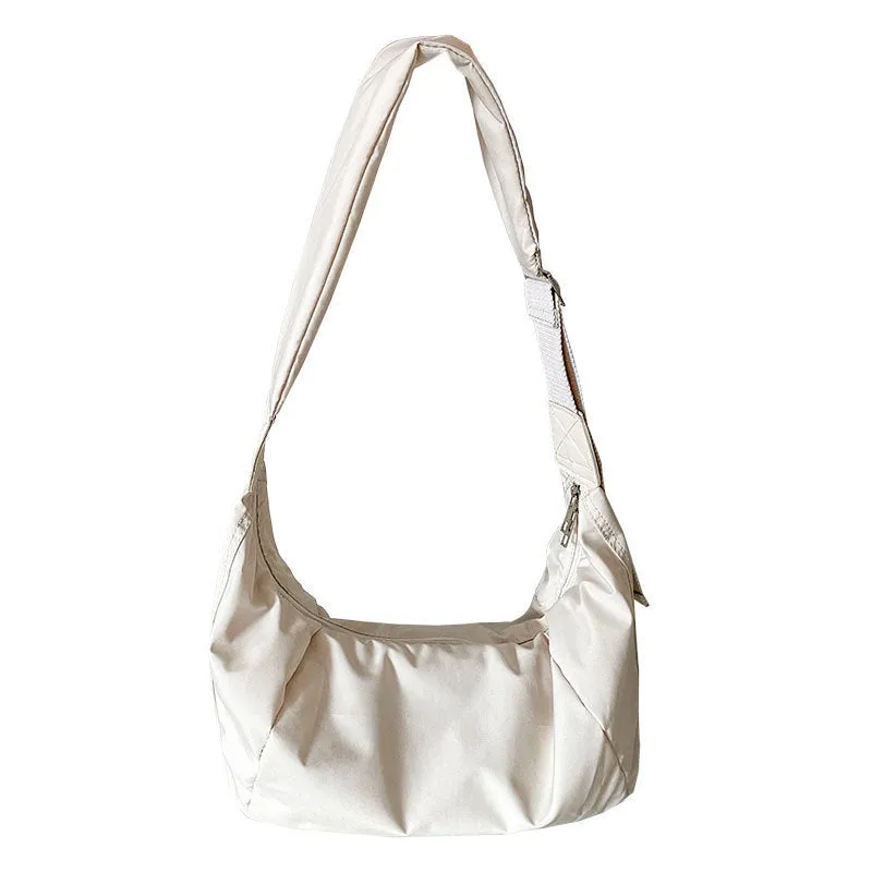 Women's College Soft Large Capacity Dumpling Down Crossbody Bags