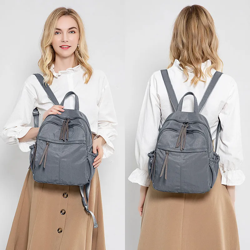 Women's Easy To Match Fashion Oxford Cloth Simple Korean Style Backpacks