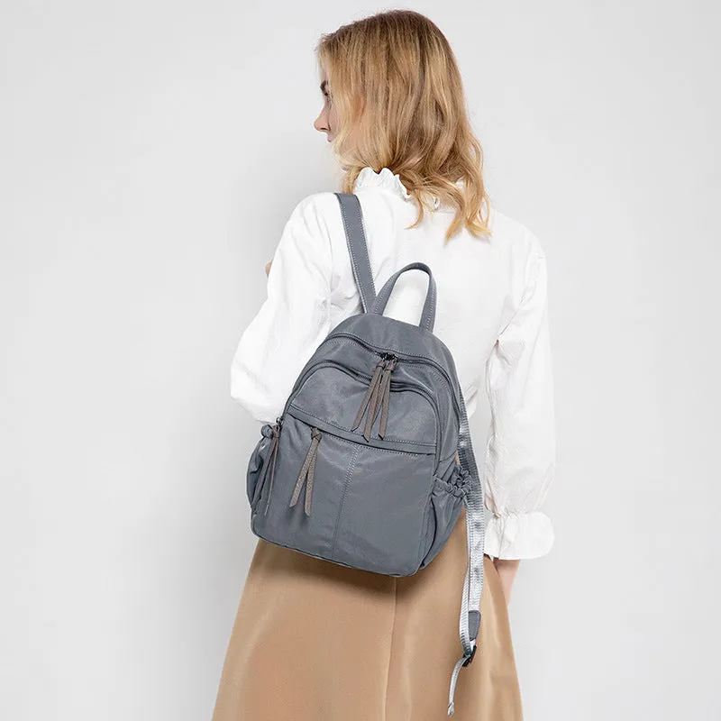 Women's Easy To Match Fashion Oxford Cloth Simple Korean Style Backpacks