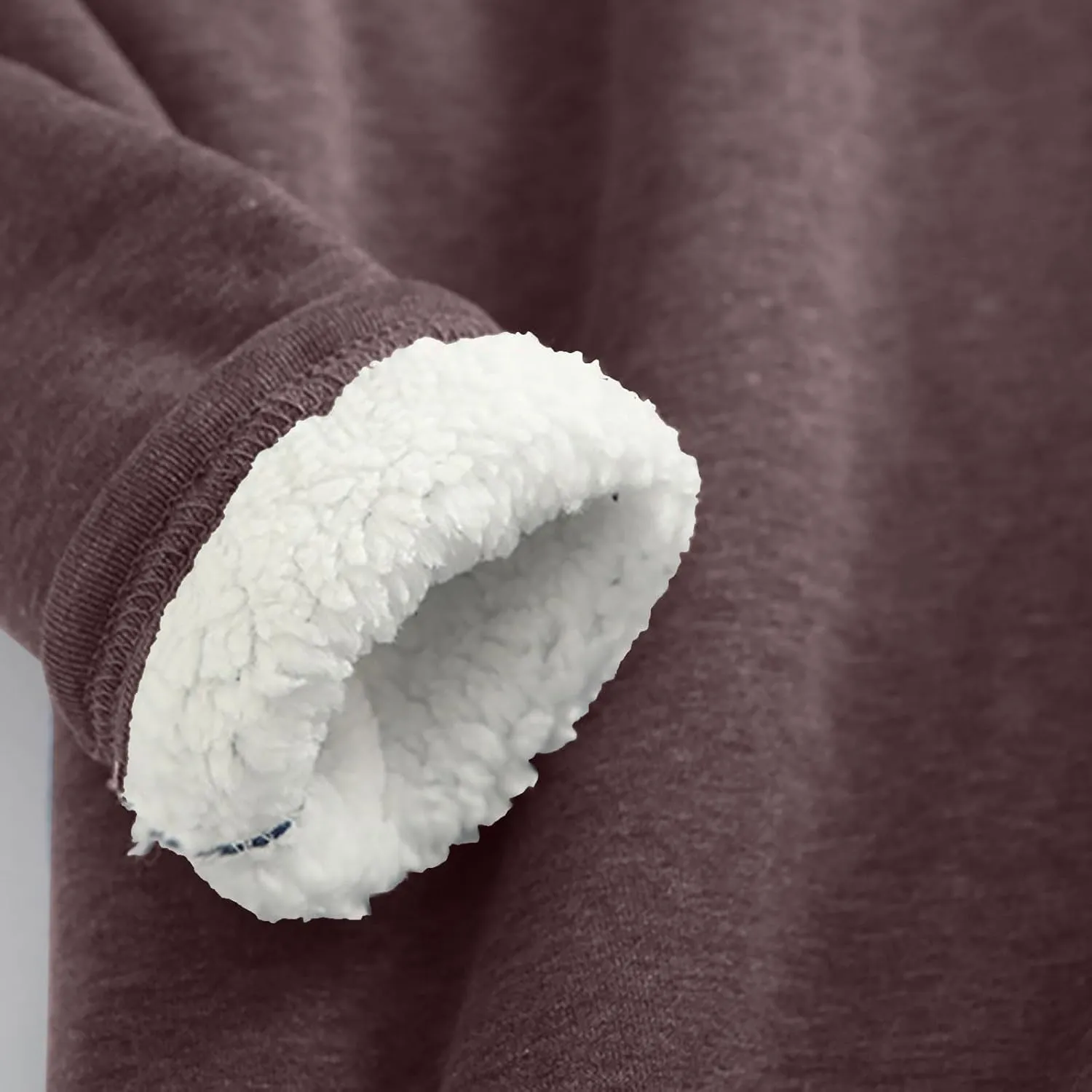 Womens Fall Winter Shirts 2023 Long Sleeve Crewneck Solid Sweatshirt Pullover Thickened and Lamb Wool Warm Clothes