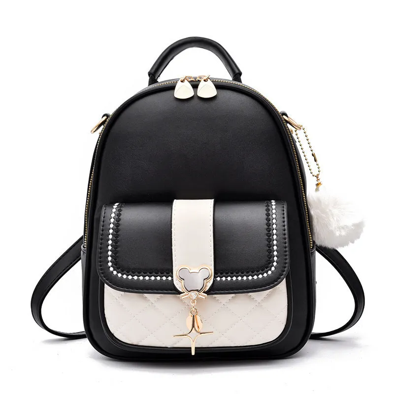Women's Fashion Color Matching Large Capacity Backpacks