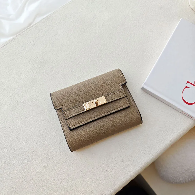Women's Female Simple Korean Style Short Three Ladies Wallets