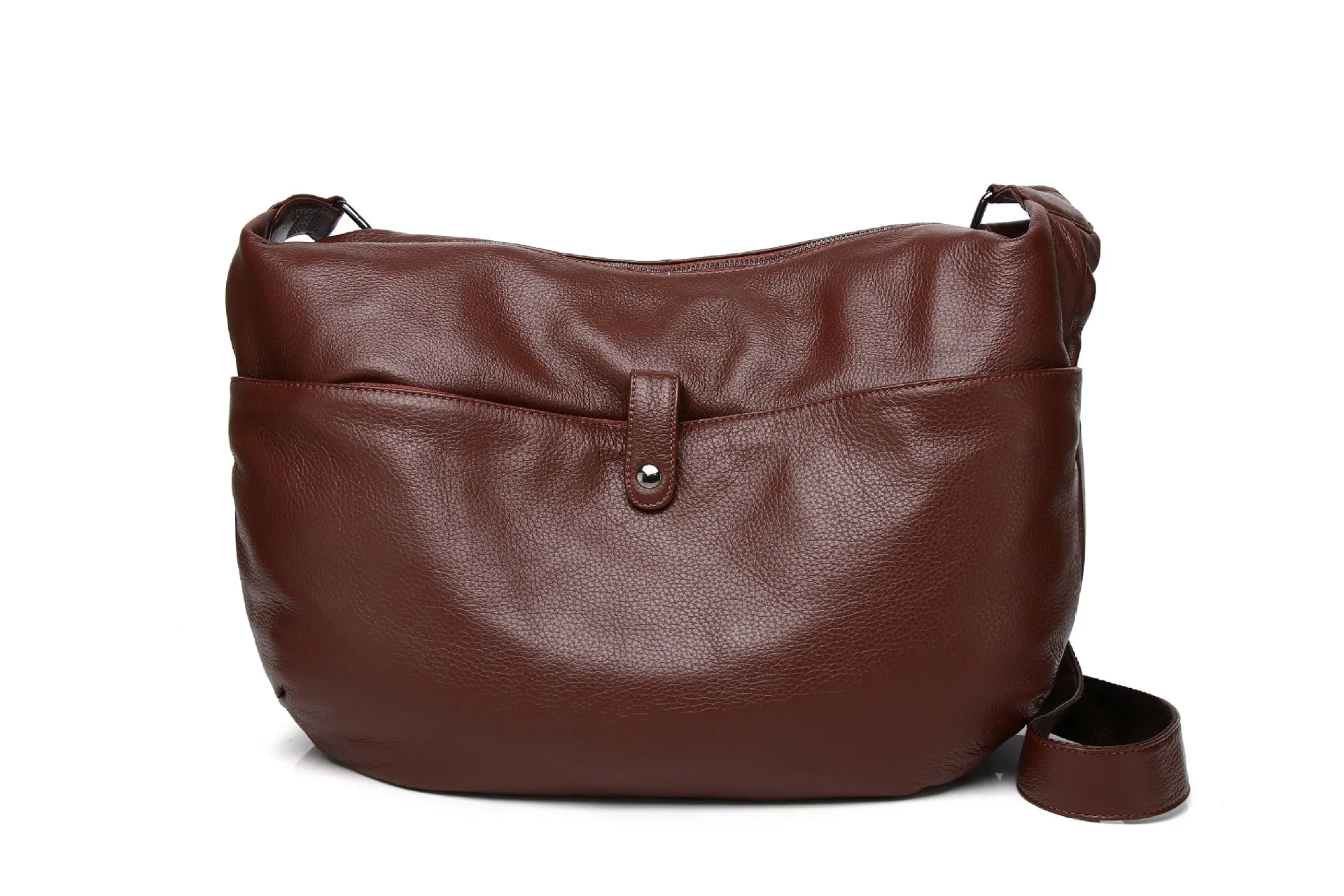 Women's Genuine Leather Soft Large Capacity Crescent Crossbody Bags