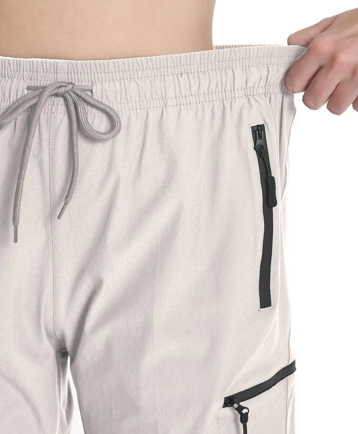 Women's Hiking Cargo Shorts Travel Athletic Golf Quick Dry Lightweight Summer Shorts for Women with Zipper Pockets