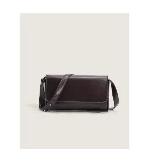 Women's Korean Simple Solid Color Soft Surface Shoulder Bags