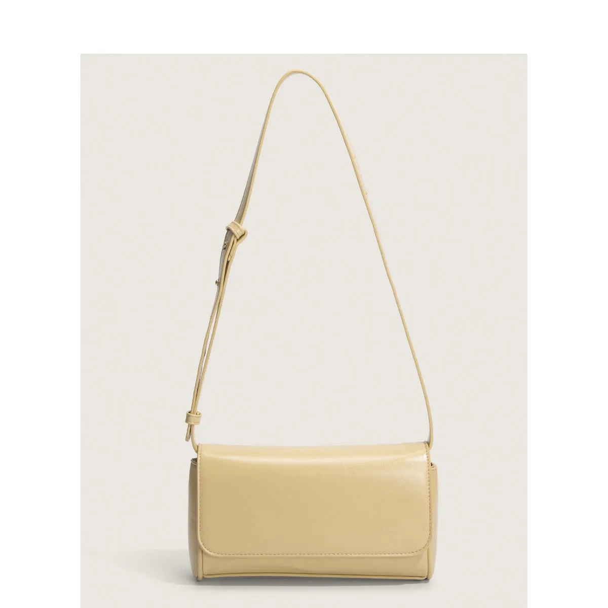 Women's Korean Simple Solid Color Soft Surface Shoulder Bags