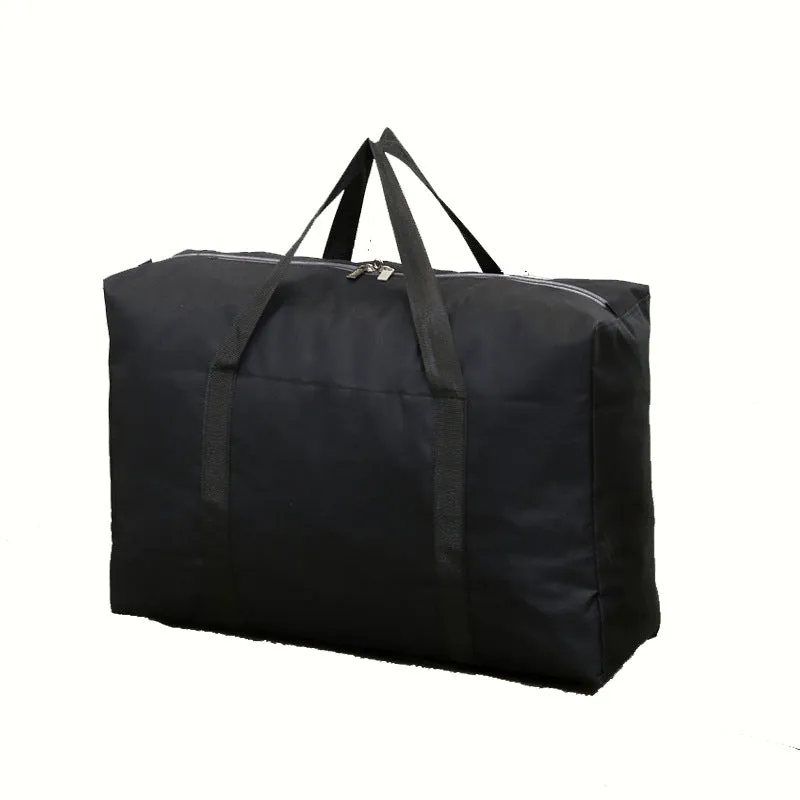 Women's Large Capacity Moving Clothes Quilt Storage Woven Solid Color Travel Bags