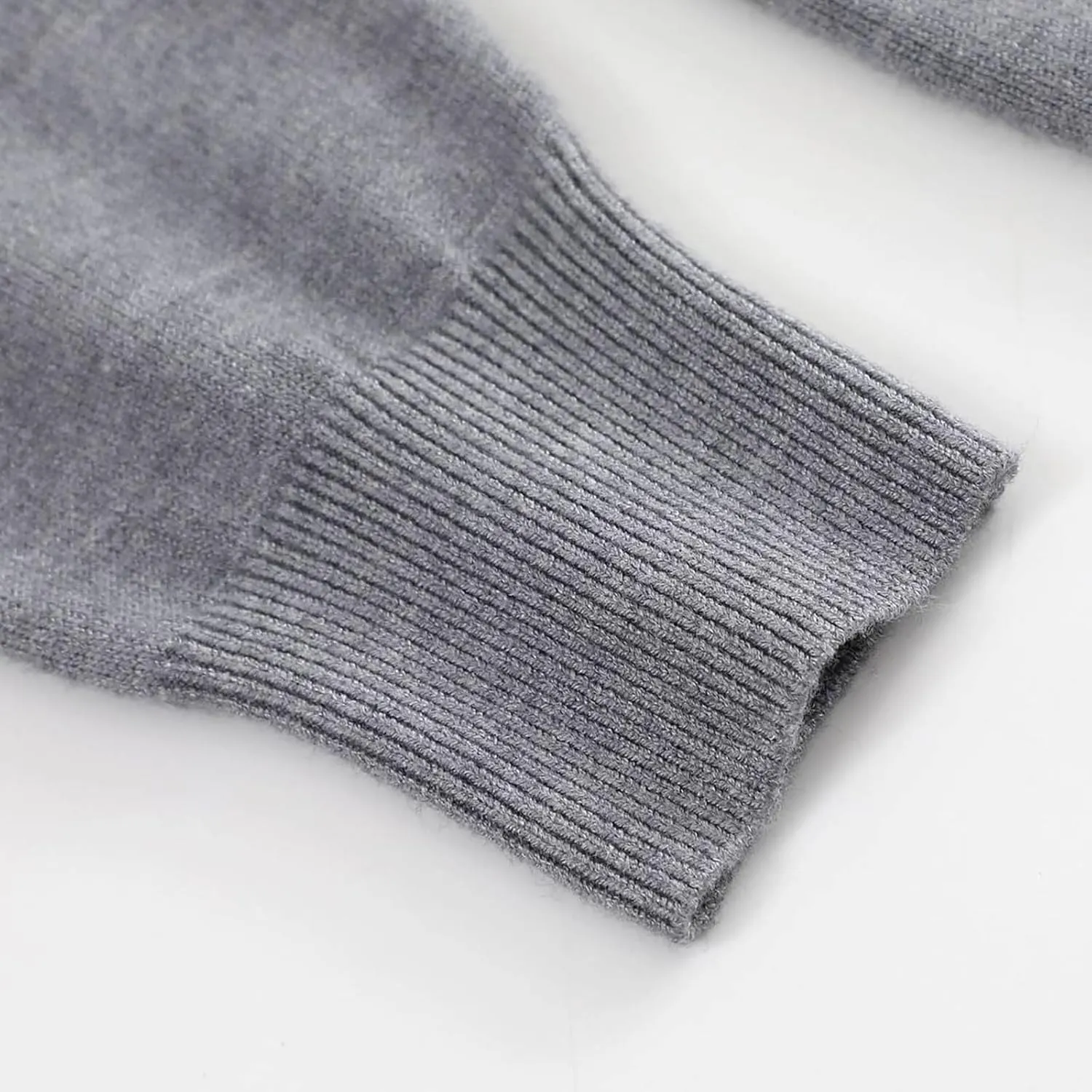 Women's Long Sleeve V-Neck Knit Cardigans Open Front Trendy Outwear Button up Lightweight Casual Sweater