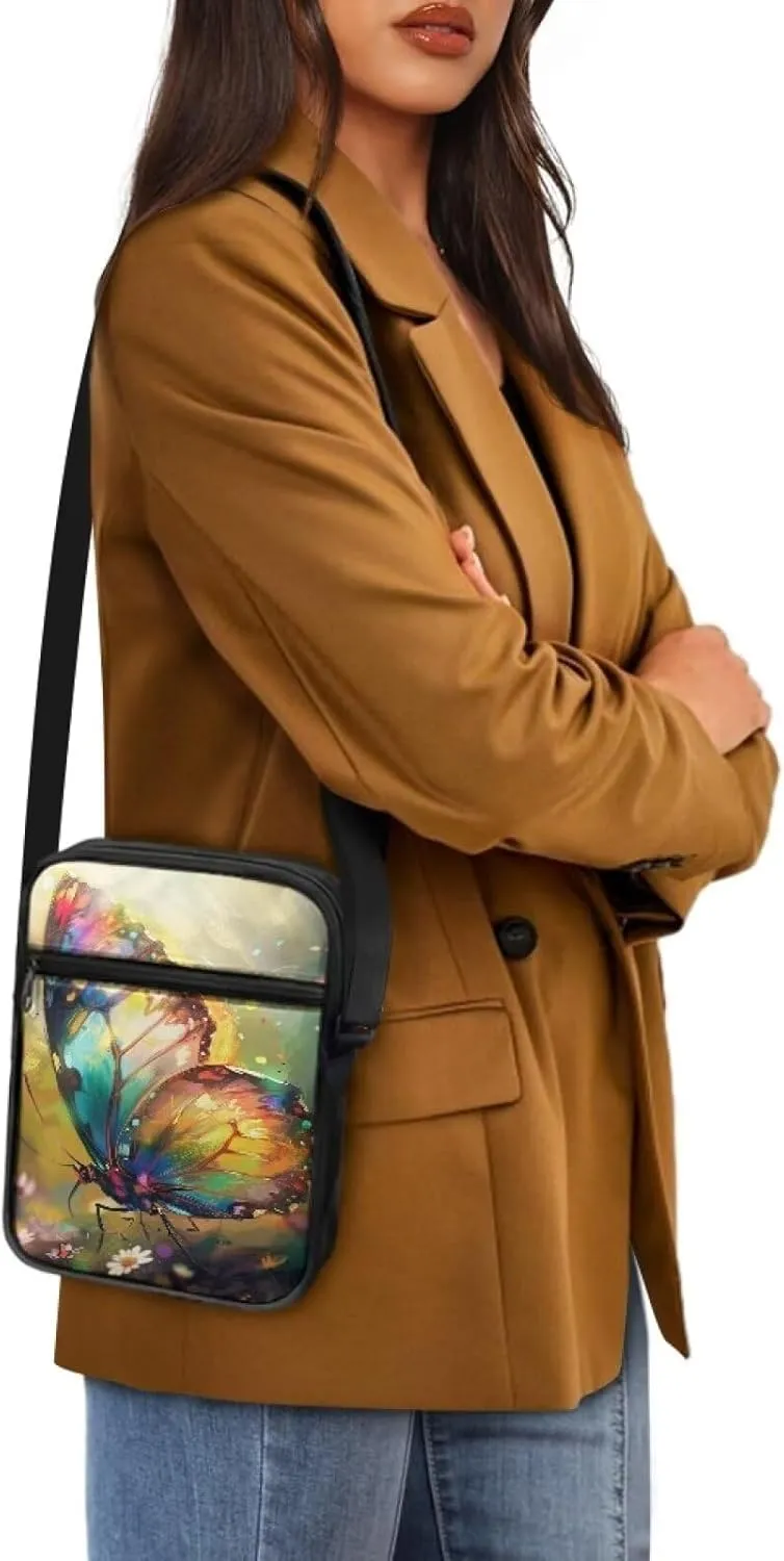 Womens Messenger Bag Small Crossbody Bags Phone Purse Wallet for Outdoor Hiking Sports