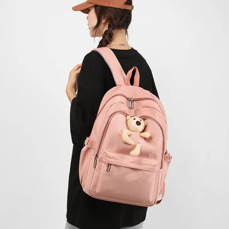 Women's Preppy Simple Large Capacity Versatile Early Backpacks