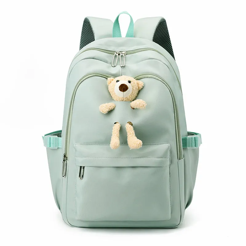 Women's Preppy Simple Large Capacity Versatile Early Backpacks
