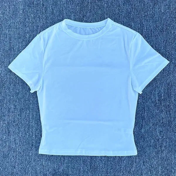 Women's Tight-Fit Sports T-Shirt - Quick-Dry Yoga & Running Tee