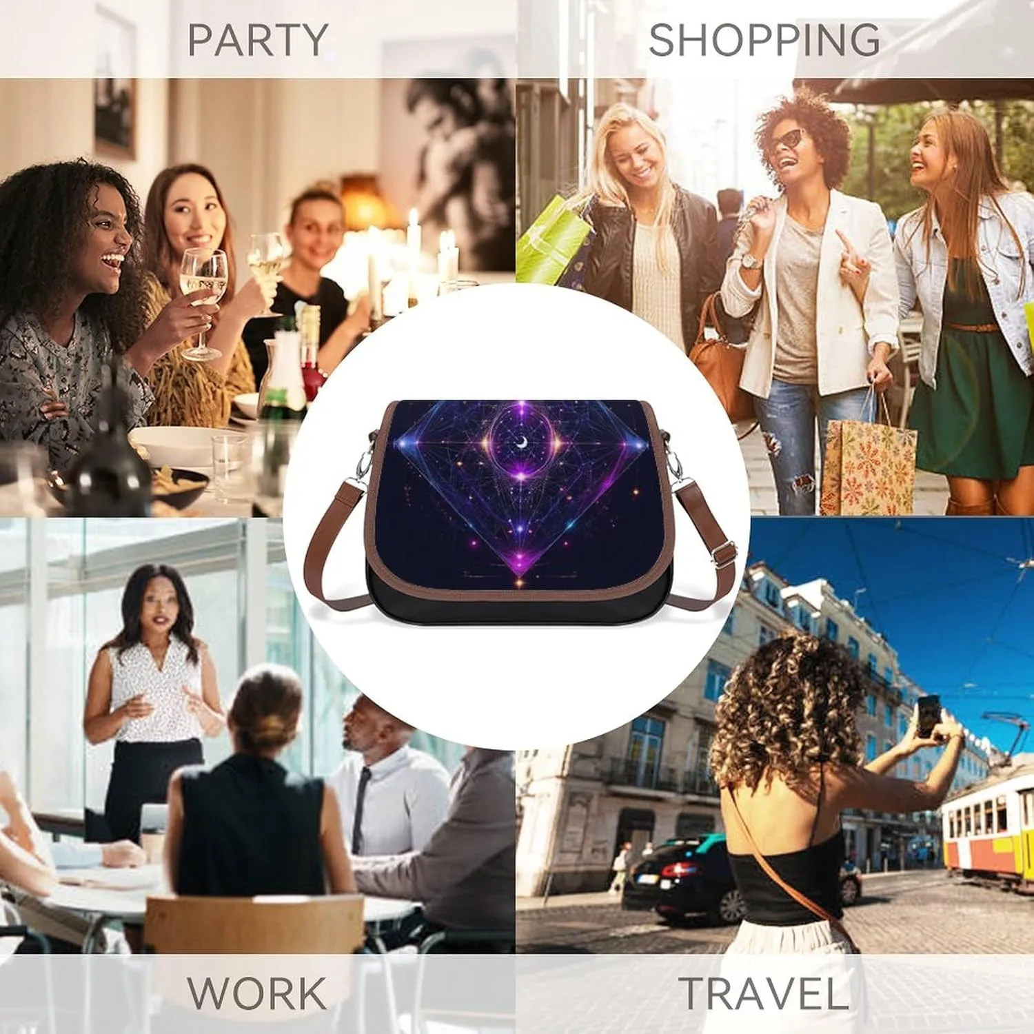 Women's Trendy Handbag Versatile Crossbody Purse With Large Capacity