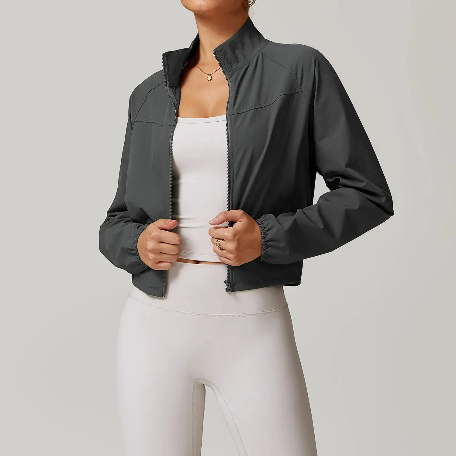 Women's Ultralight Sports Jacket - Quick Dry &amp; Windproof for Running and Yoga