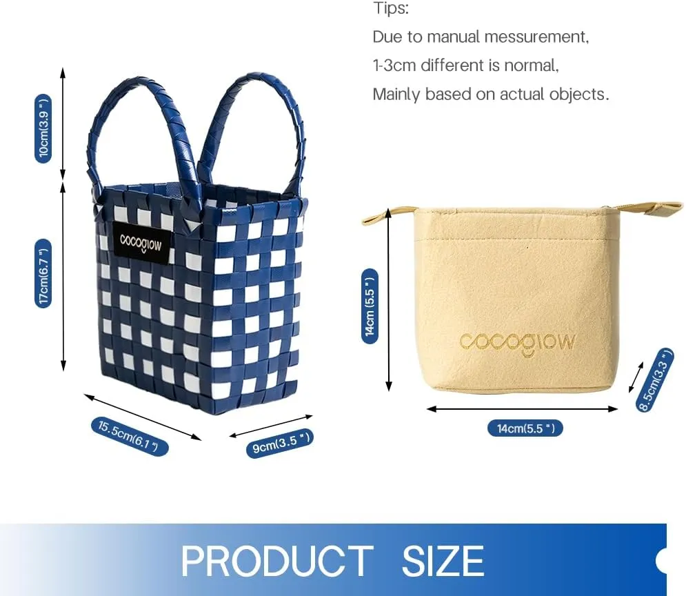 Woven Bag For Women, PP eco-Friendly Bag,Female Handbag and Purses,Mini Handbag