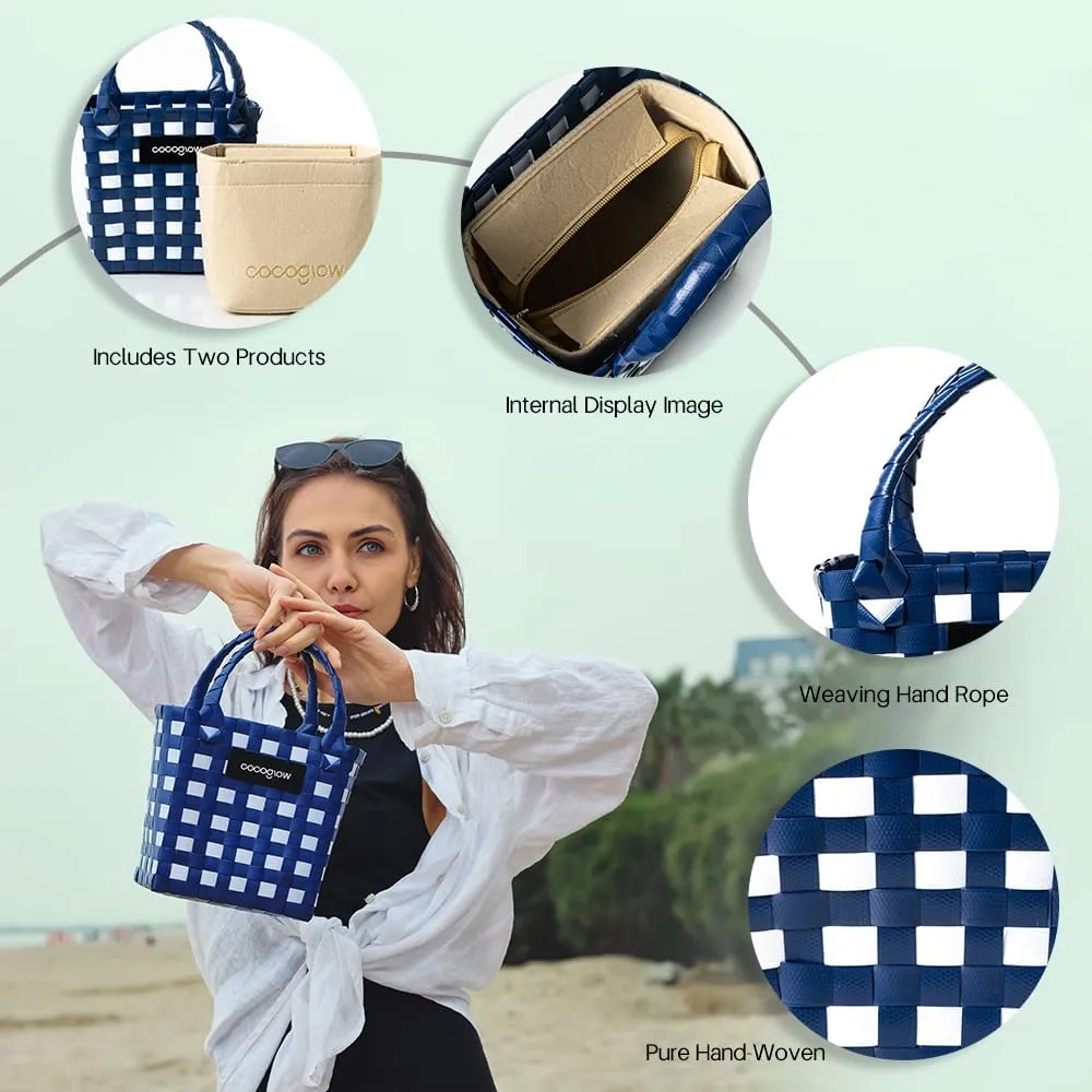Woven Bag For Women, PP eco-Friendly Bag,Female Handbag and Purses,Mini Handbag