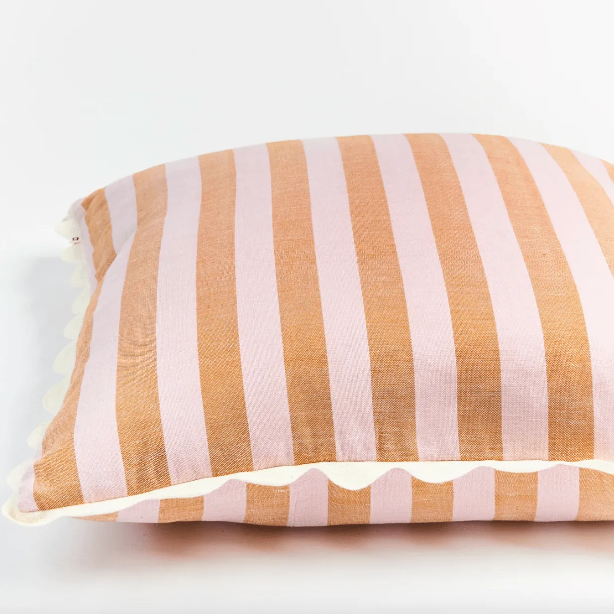 Woven Stripe Peach Purple Cushion | 60cm